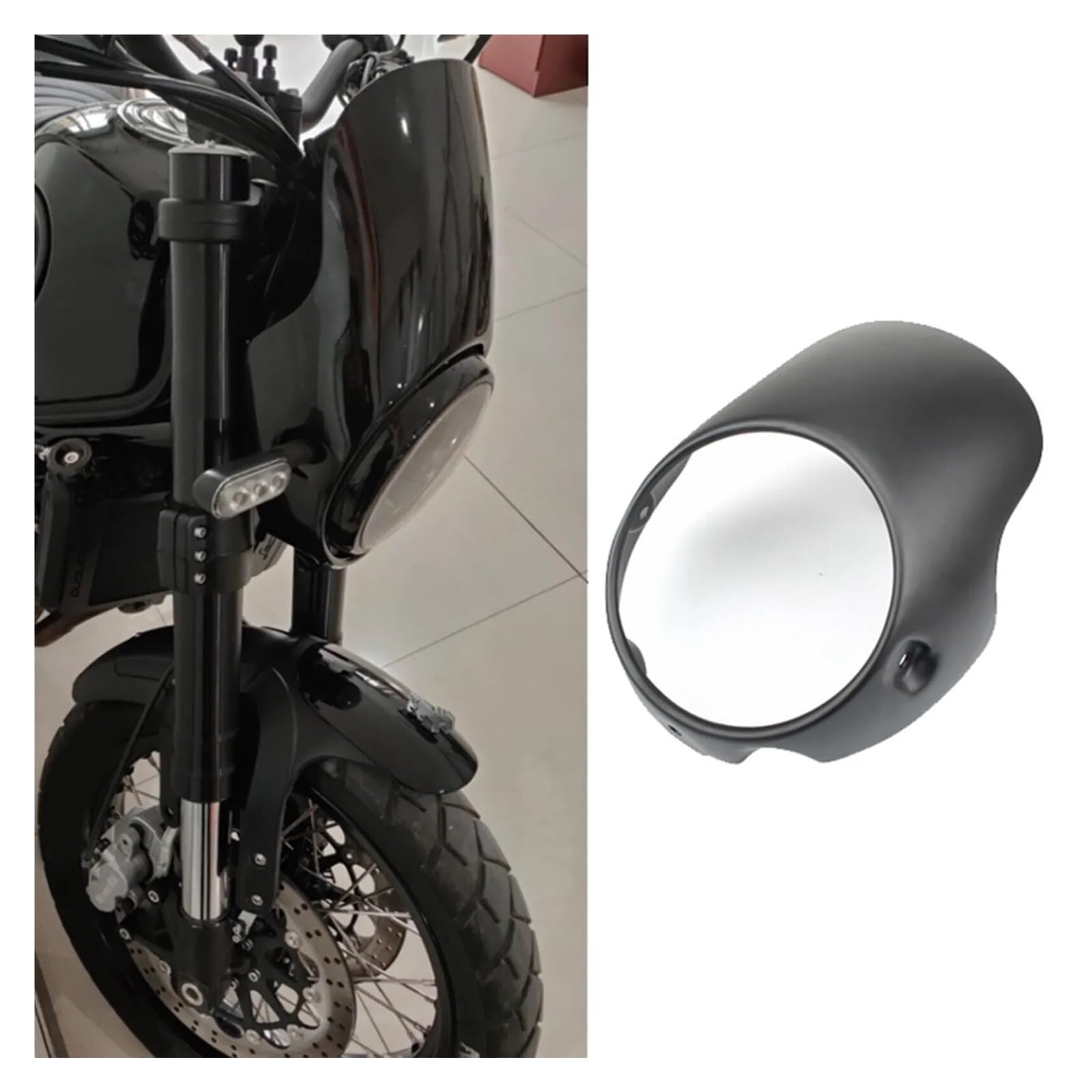 Anteriore Parabrezza Kit Parabrezza Per Cupolino Da 8" Per Moto Per Parabrezza Per Ha&rley Cafe Racer Bobber Drag