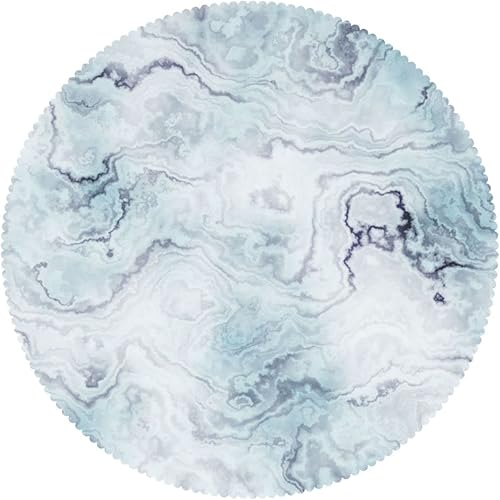 Vista 67 de Mantel redondo con patrón de fondo de mármol, a prueba de derrames, antiencogimiento, suave y resistente a las arrugas, mantel de tela decorativa