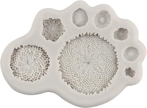 Miniatura 3 de Moldes de fondant de girasol, molde de silicona para decoración de pasteles, decoración de cupcakes, caramelo y pasta de goma de mascar de