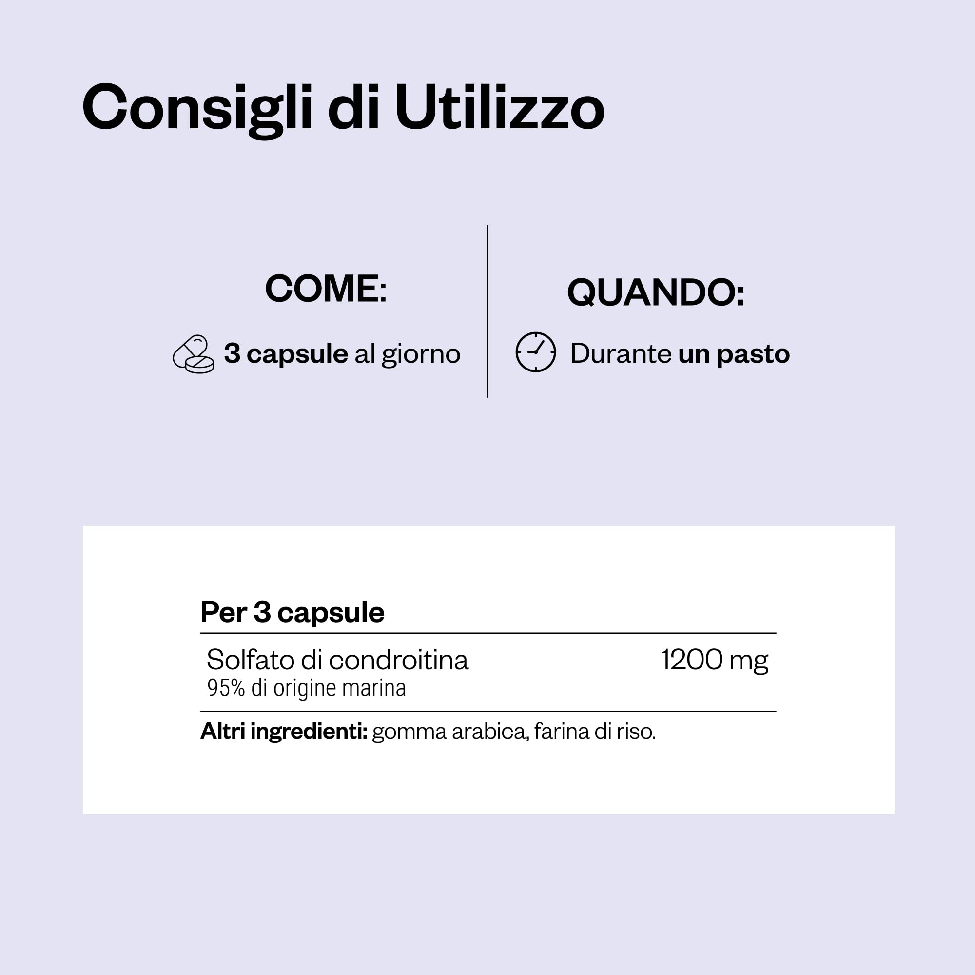 Condroitin solfato 95% - Aiuta ad alleviare i dolori articolari - Cura le articolazioni, le ossa e i muscoli - Purezza eccezionale (95%) - Senza OGM - SuperSmart
