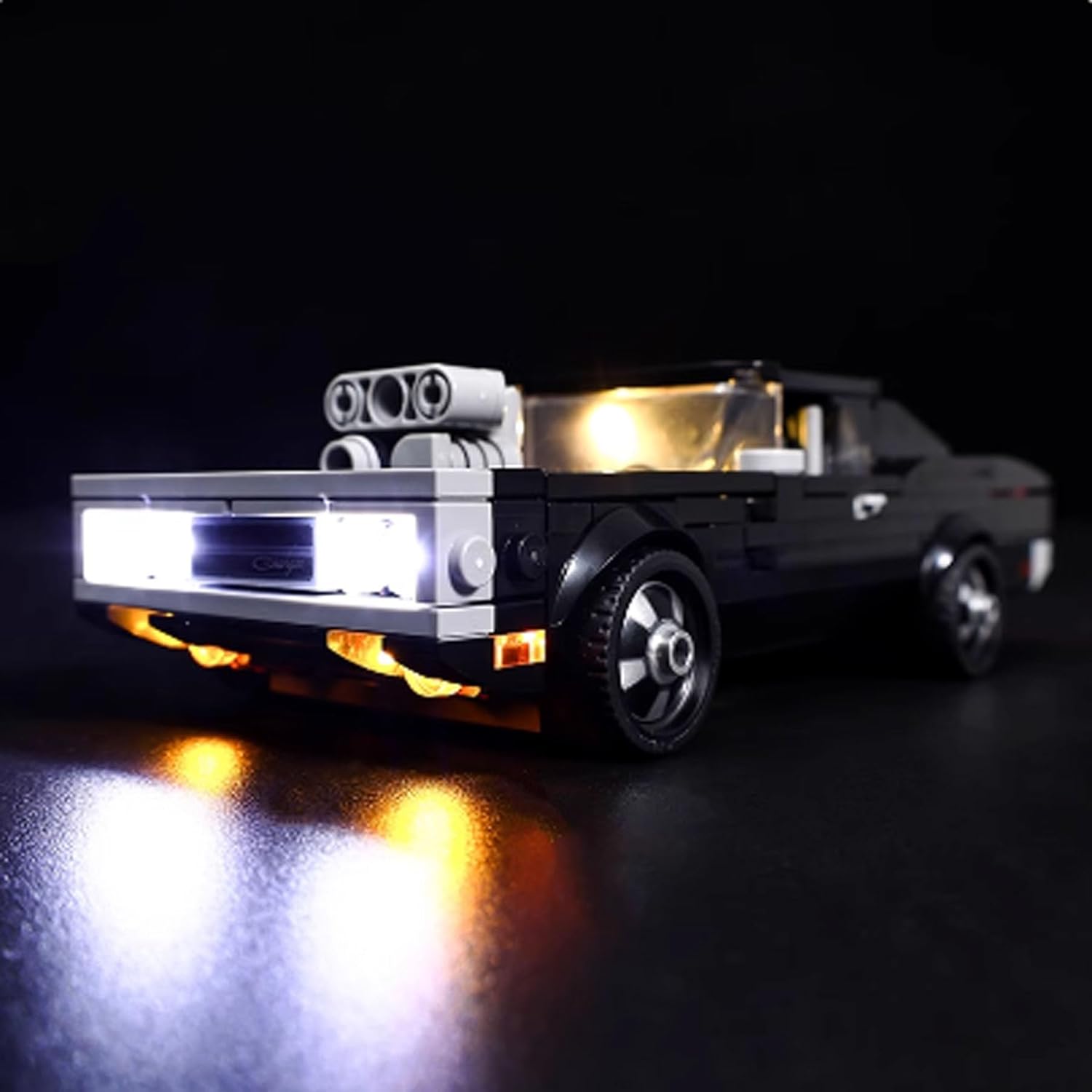 LED Lighting Kit Compatible with Lego 76912 Racing Car Series LED Light Set (Model Kit Not Included - Lighting Components Only)