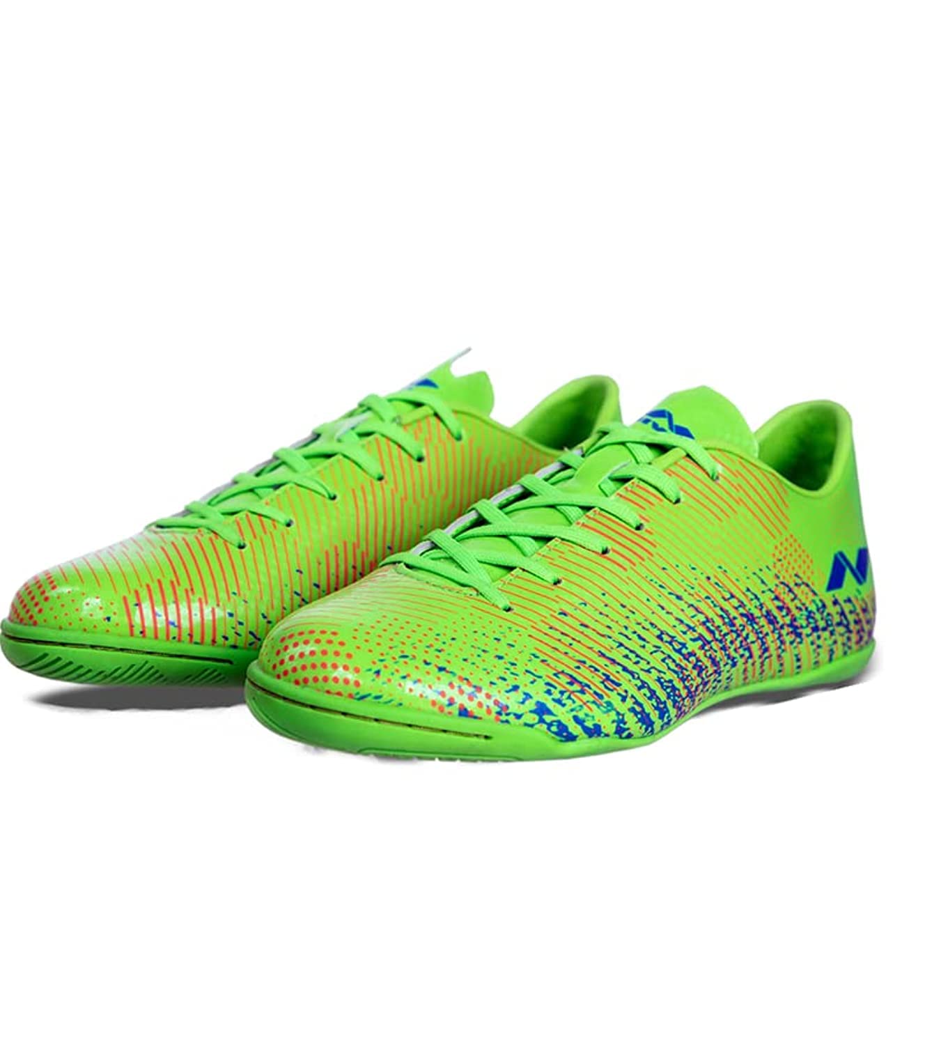 Encounter 9.0 Futsal Shoes, Neon Green-Blue