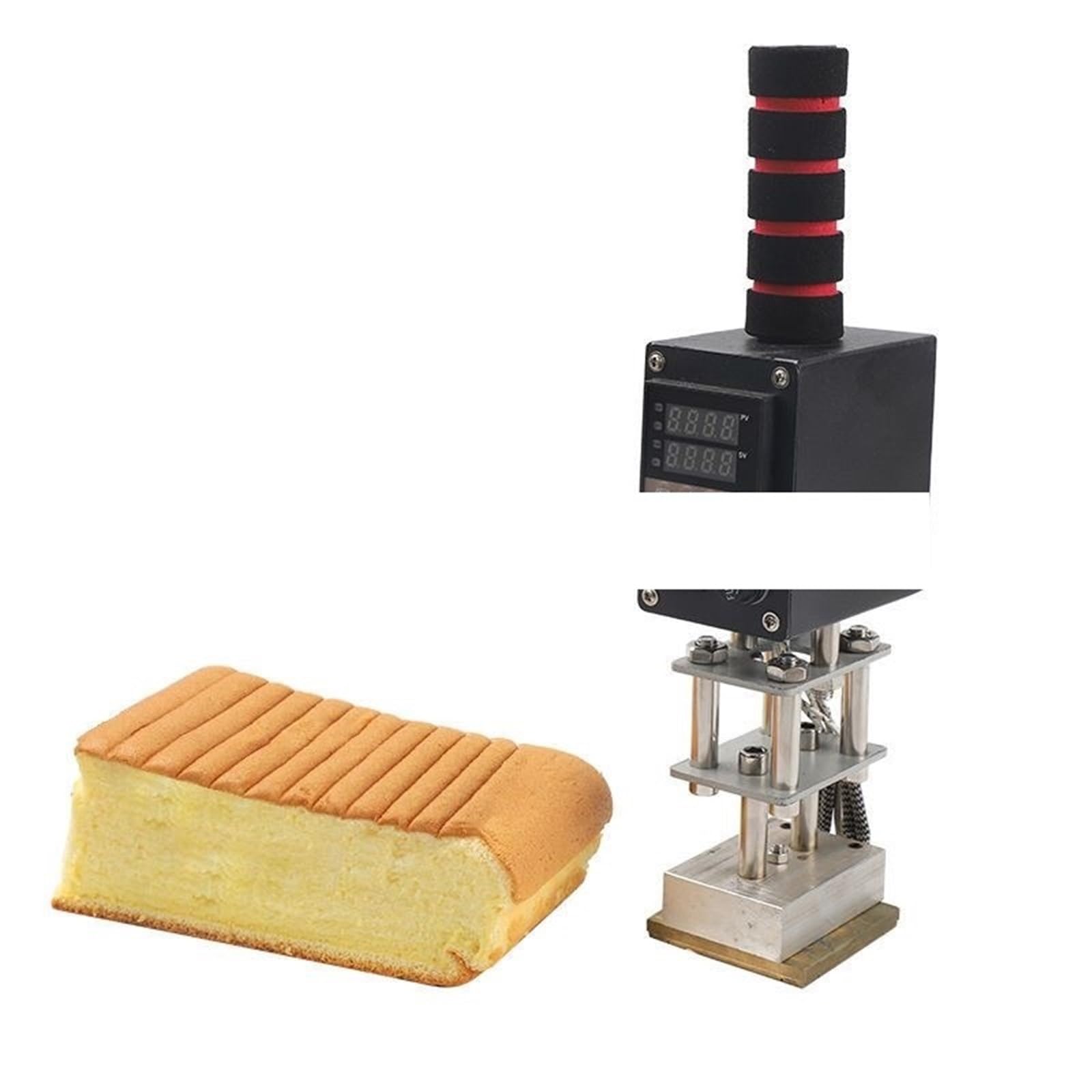 Macchina for stampaggio a Caldo in Rame Portatile for la goffratura di Legno, Pelle, plastica, Torte, for la Stampa di Etichette(8X10CM)