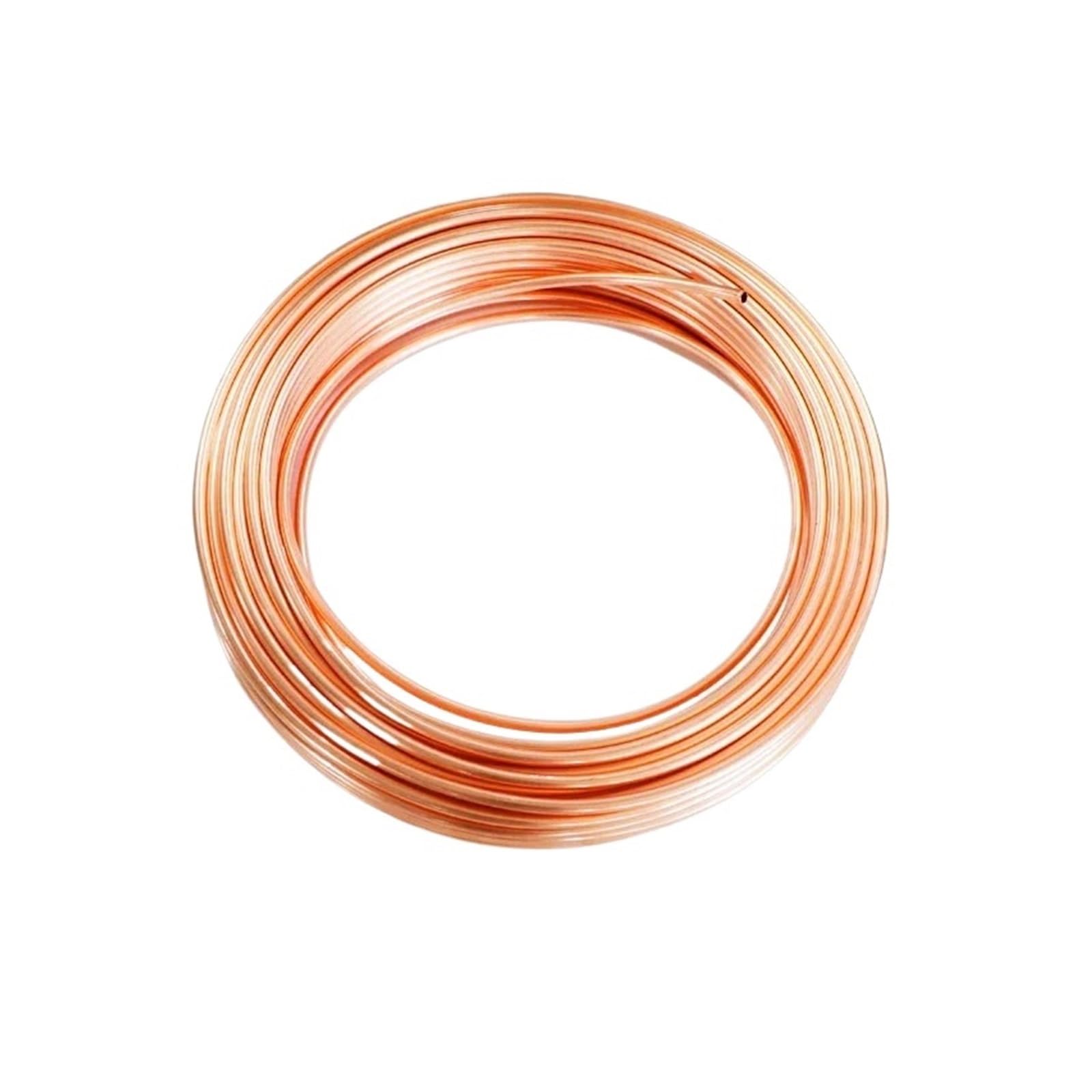 Alambre de cobre Bobina de tubo de cobre de 1 metro | T2 tubo de cobre aire acondicionado refrigeración por agua y aceite(10mm x 1mm)
