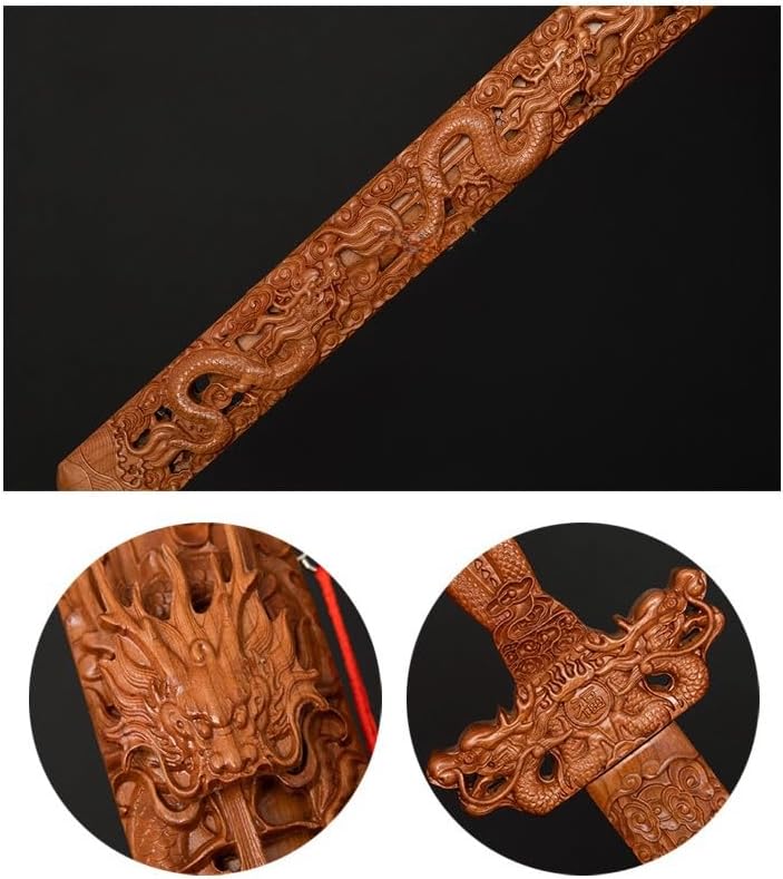 GriMei木剣 桃木剣 龍剣 宝剣 法剣 木刀 天然木剑 風水桃木の