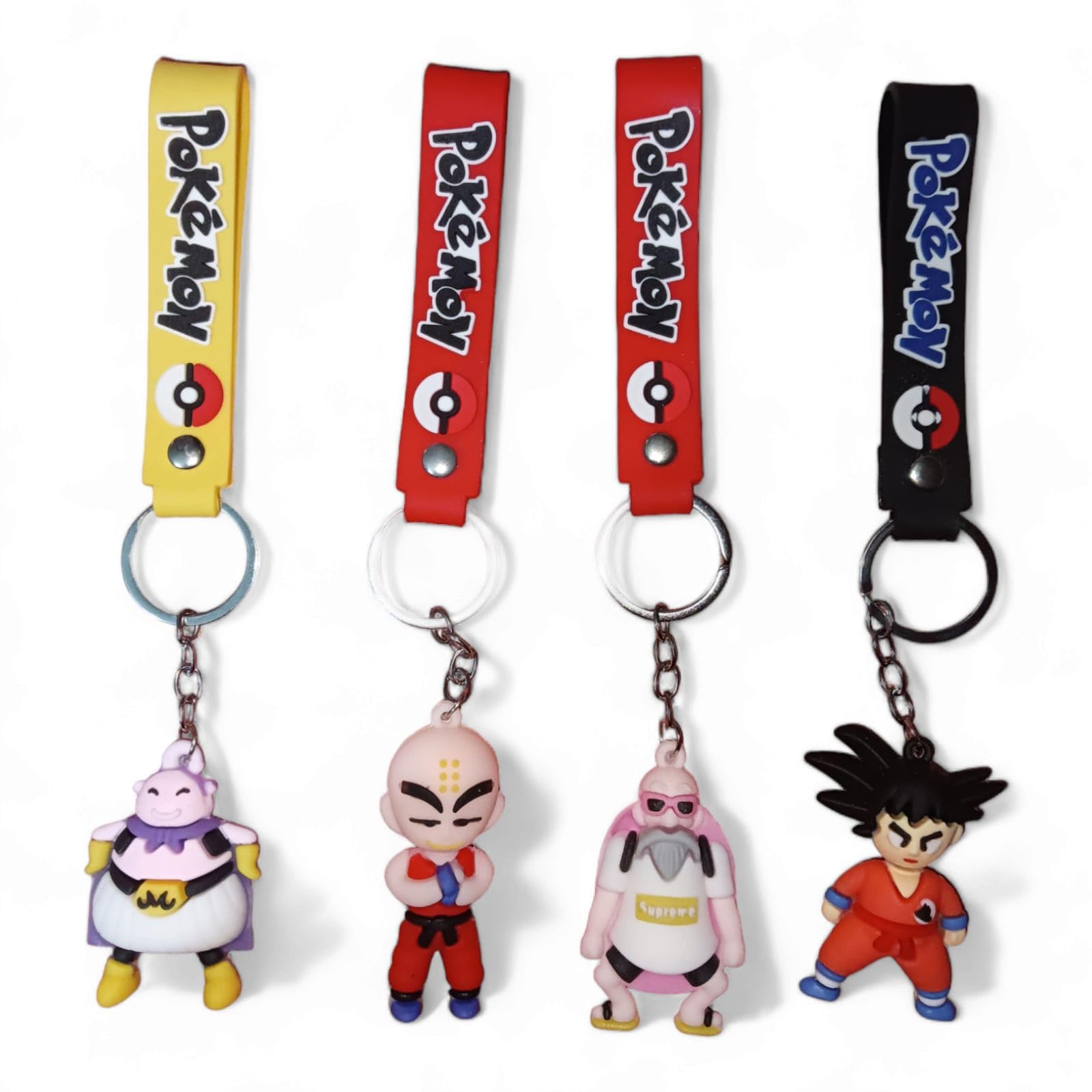 ShivrajDragon ball z anime key chain silicone made (pack of 4)