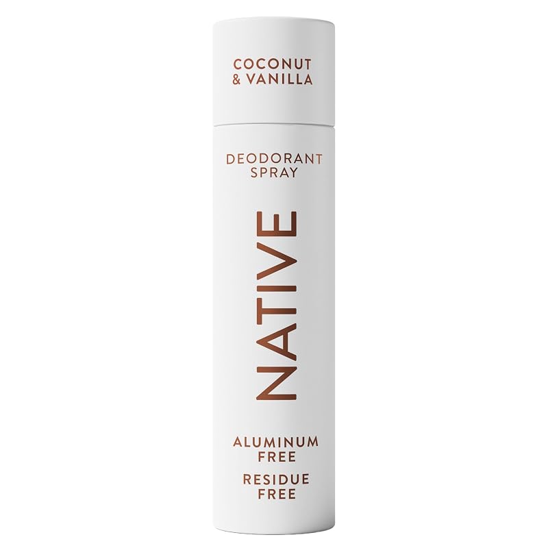 Desodorante e spray corporal Native Coconut & Vanilla, sem alumínio e propelente de hidrocarboneto
