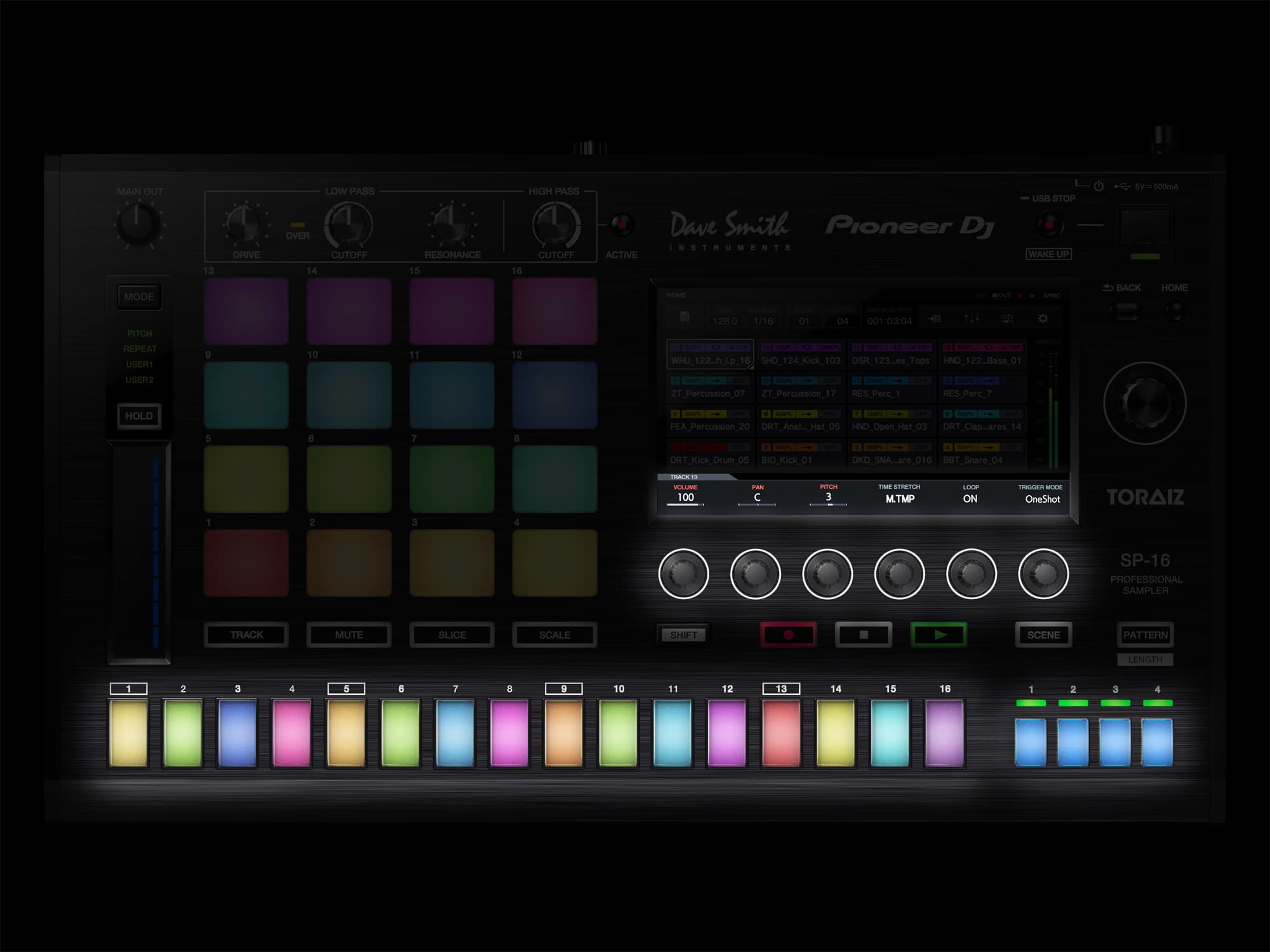Amazon | Pioneer DJ プロフェッショナルサンプラー TORAIZ SP-16 