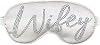 Bride Gift Sleep Mask - Crystal Wifey White Sleep Mask - Bachelorette Party Supplies Blackout Eye Mask - WhiteRS Wfy