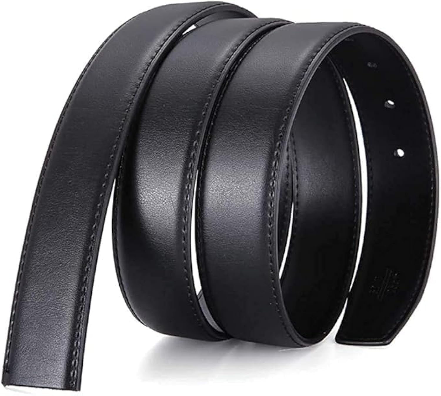 myestore Belt Strap without Buckle | Reversible Replacement Belt Strap Only | 35mm Wide Black & Brown Pu Leather Strap/Patta without Buckle For Men's Belt | PUBS-picture-16