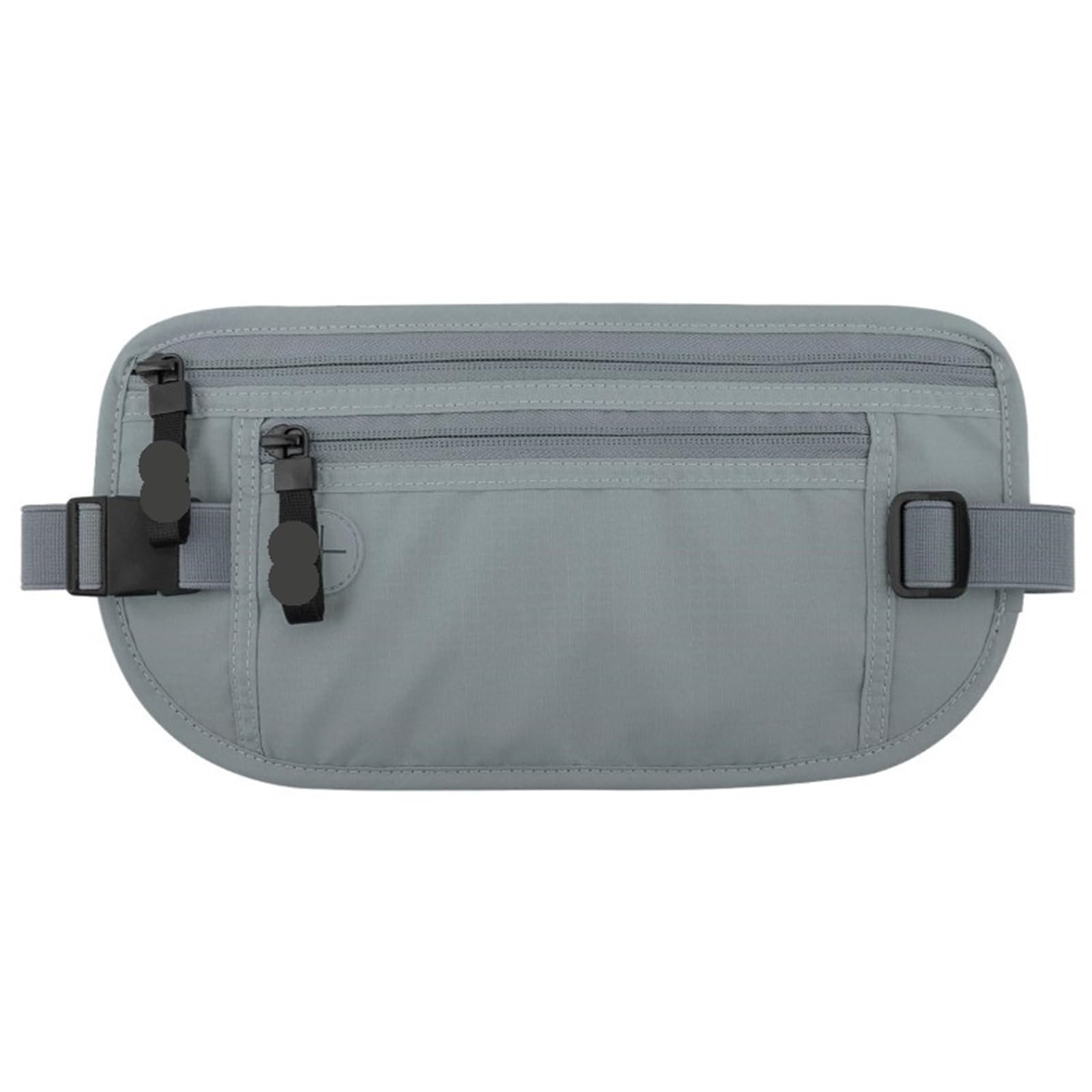 Sicherer Reise-Geldgürtel, verdeckte versteckte Reisebrieftasche, Reisepass-Geldbörsen for Männer und Frauen für Camping Wandern(Light Gray)