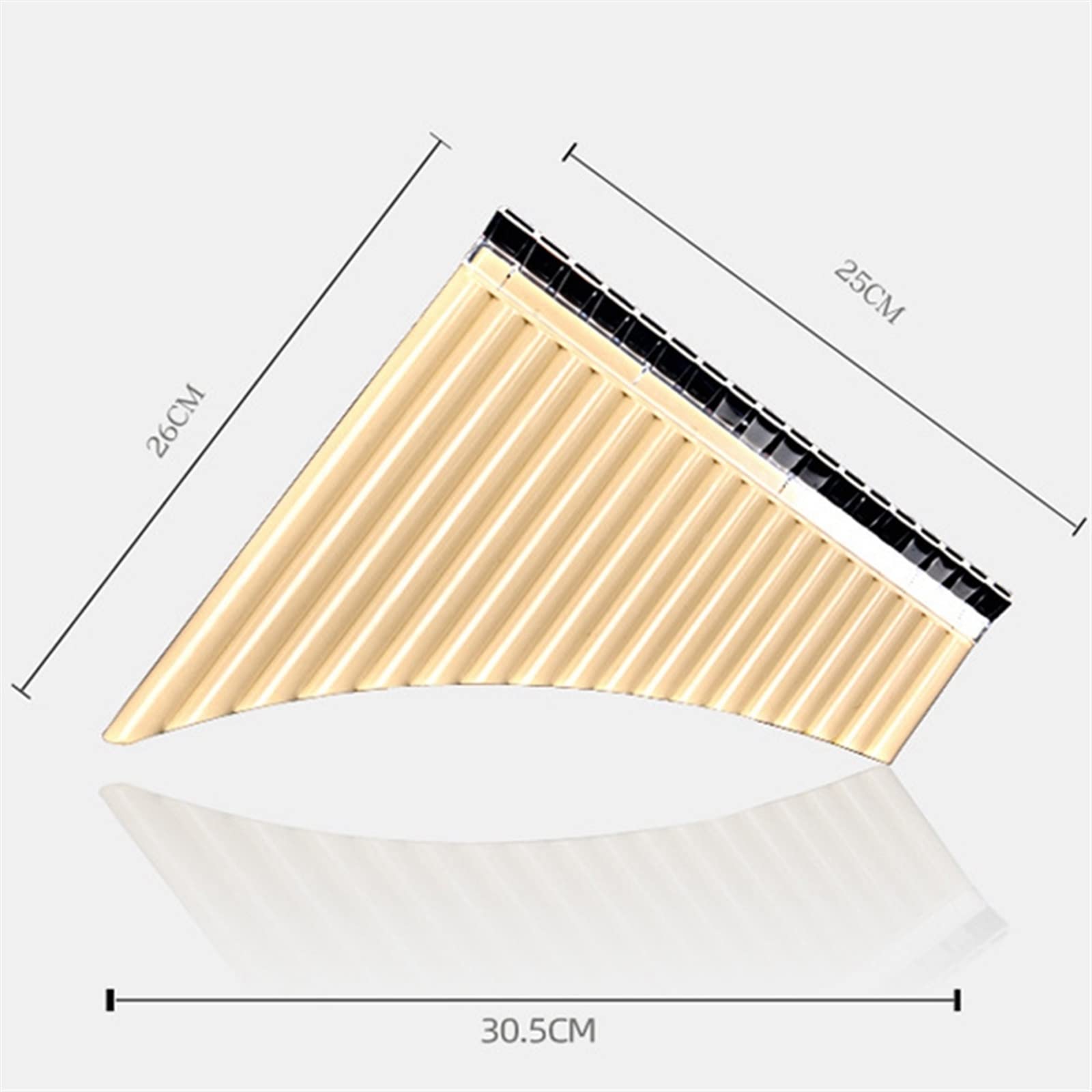 Zampoñas Pan Flute 18 Pipes Panpipe Resin para Estudiantes Instrumentos Musicales Instrumento De Viento De Madera