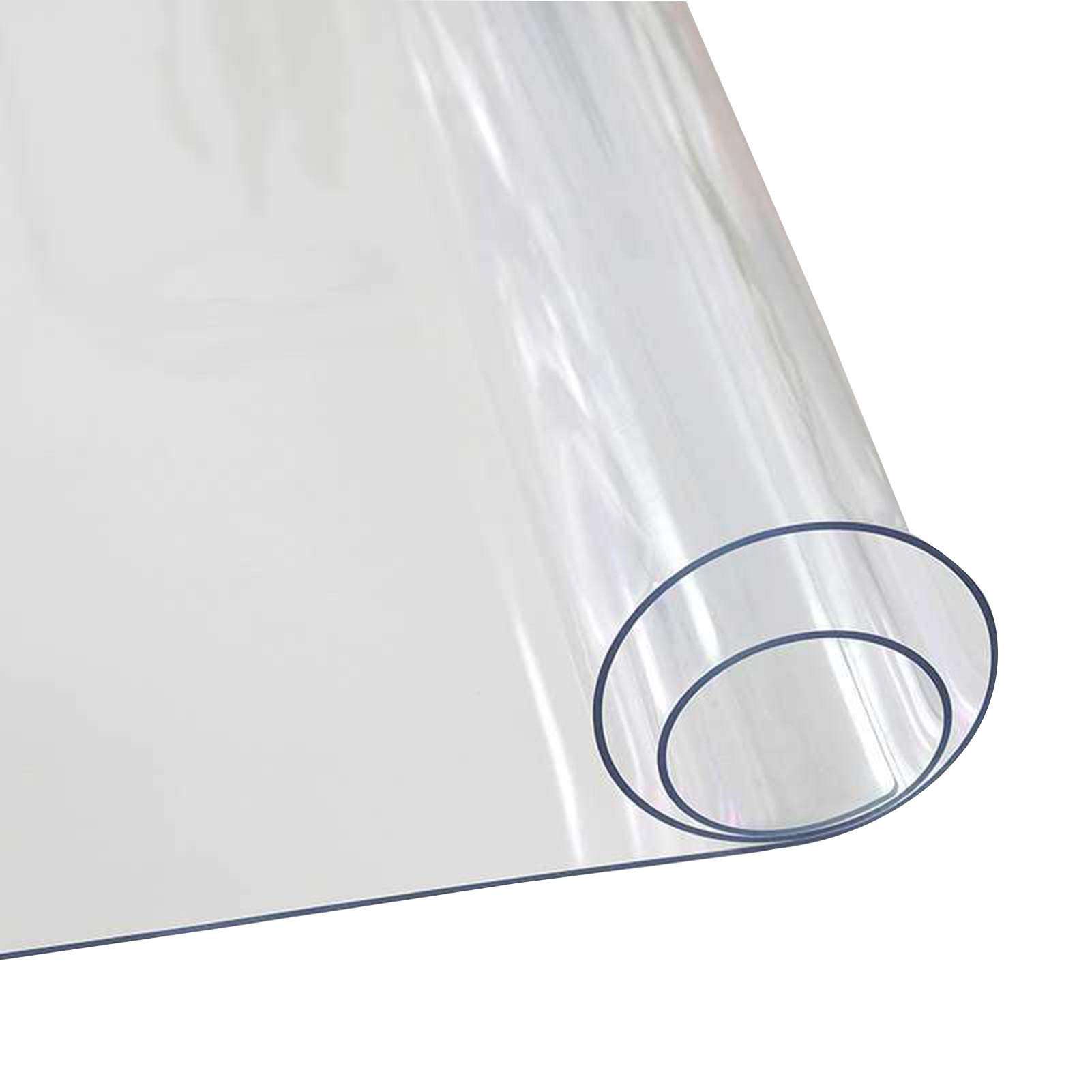 HYCH-Transparent Office Chair Mat Non-Slip Floor Protector Mat Scratch Resistant Wear Resistant Indoor Carpet Protection PVC 1mm thick