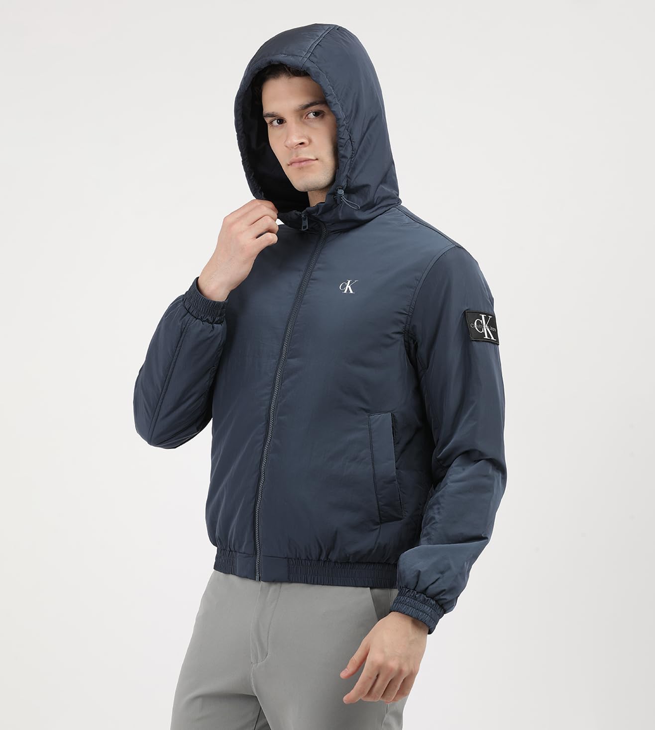 Calvin Klein Inne kurtki Mężczyźni Wyściełana Bluza Z Kapturem Harrington J30j325596