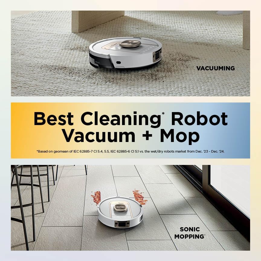 Shark Robot Vacuum & Mop Combo Power Detect Therma Charged NeverTouch Pro AV2900XE