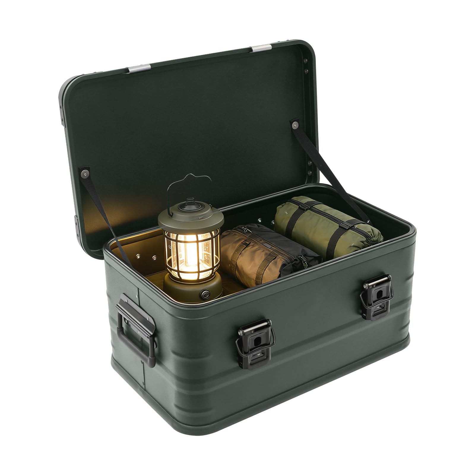 Picknick-Aufbewahrungsbehälter Aufbewahrungsbox (Armeegrün,30 l/7,93 gal)