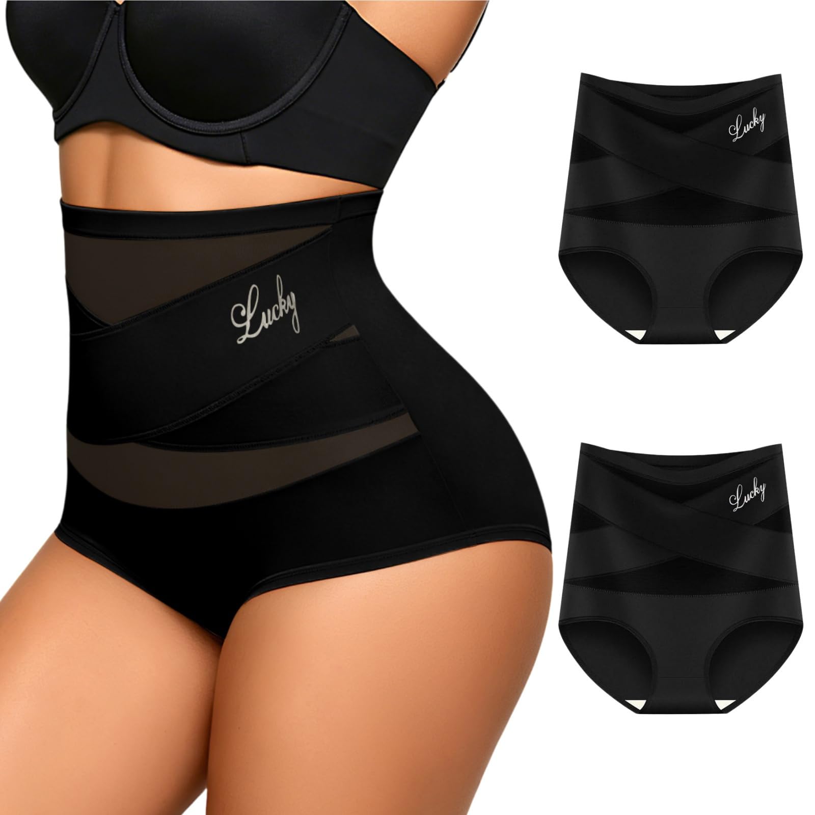 Mi-Calma Faja Cintura Alta Mujer Invisible Sin Costuras | Moldea la silueta con ajuste cómodo, tejido transpirable para uso diario bajo ropa ajustada