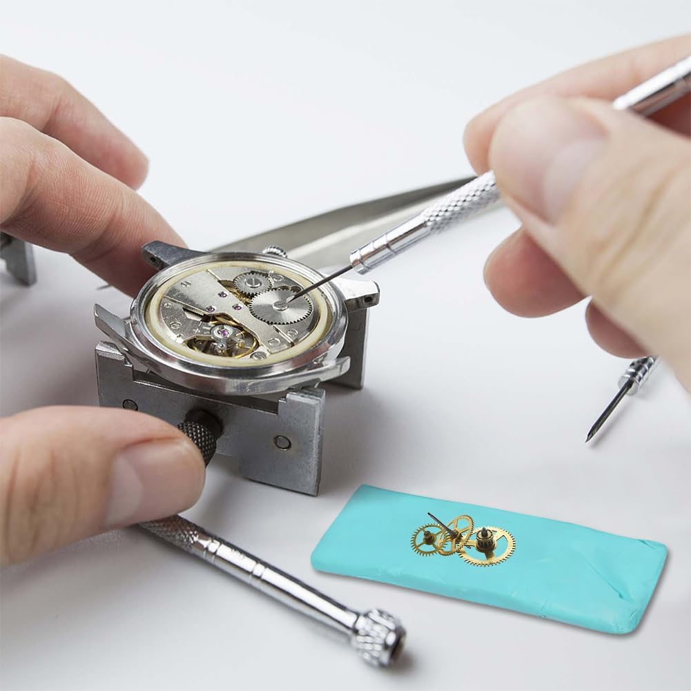Joyzan Watch Cleaning Putty, Clean Clay Bar Parts Dry Cleaner Hand Wristwatch Movement Repairing Aid Watchmaking Dust Dirt Grease Removal Watchmakers Wheel Pivots Repair Kit Tools Crafts Jewelry Pins