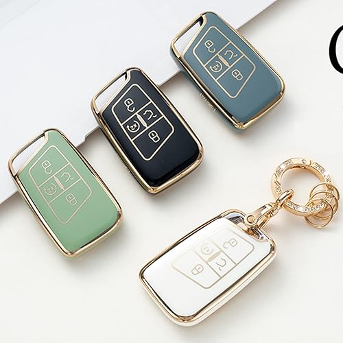 Miniatura 5 de Gematay Funda para llavero VW Volkswagen con llavero funda para llave Volkswagen Tiguan Atlas Jetta Passat Golf Alltrack Smart Control remoto blanco