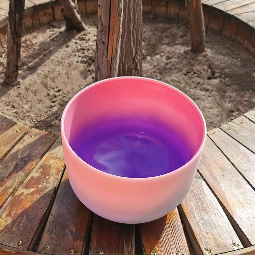 Umieść 8-calowy kolor tęczówki lodowej misy do śpiewania do dźwięku(3-Pack)