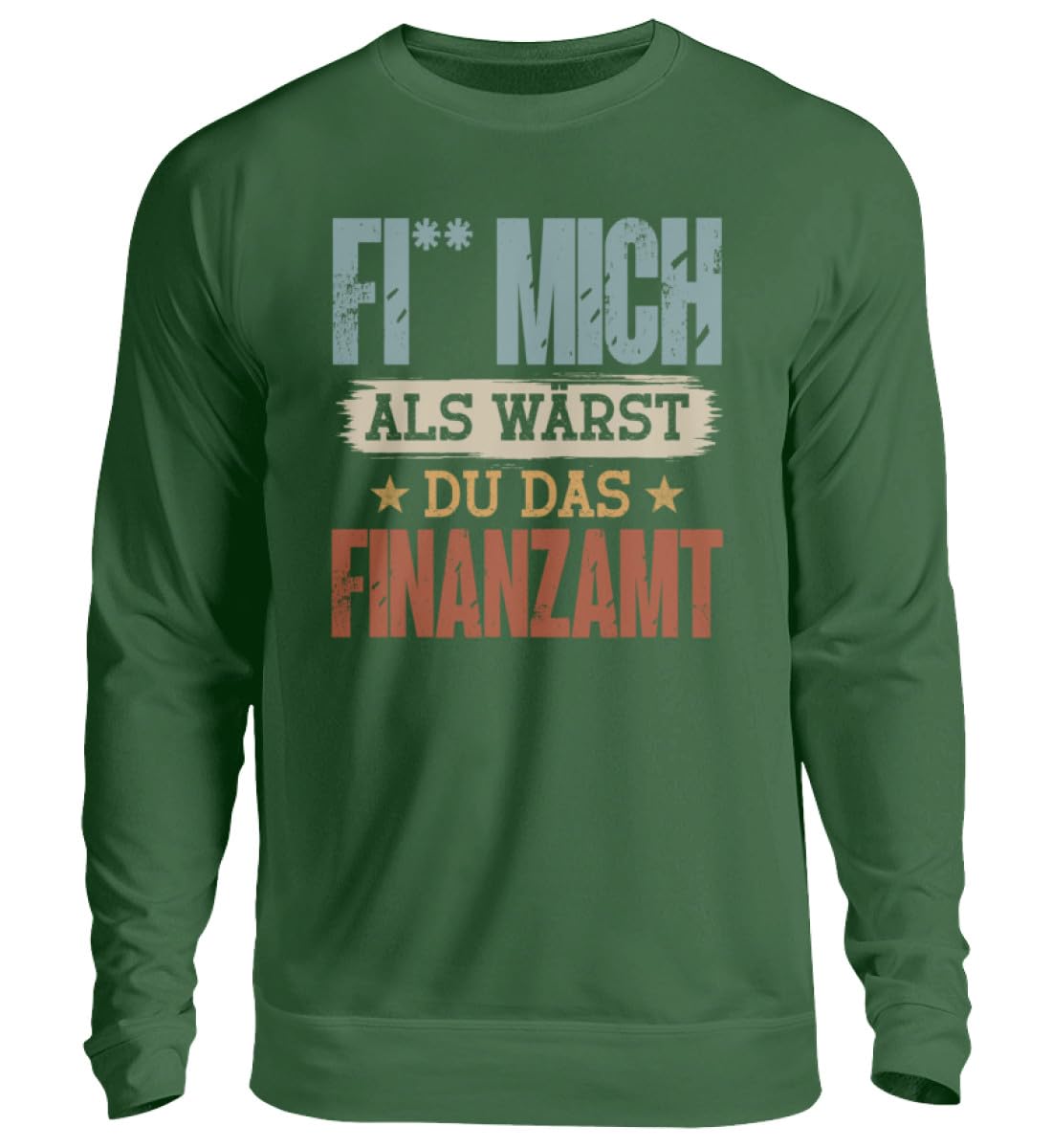 Pull Fais Moi bureau des impôts Malle Party sweat unisexe vert taille M