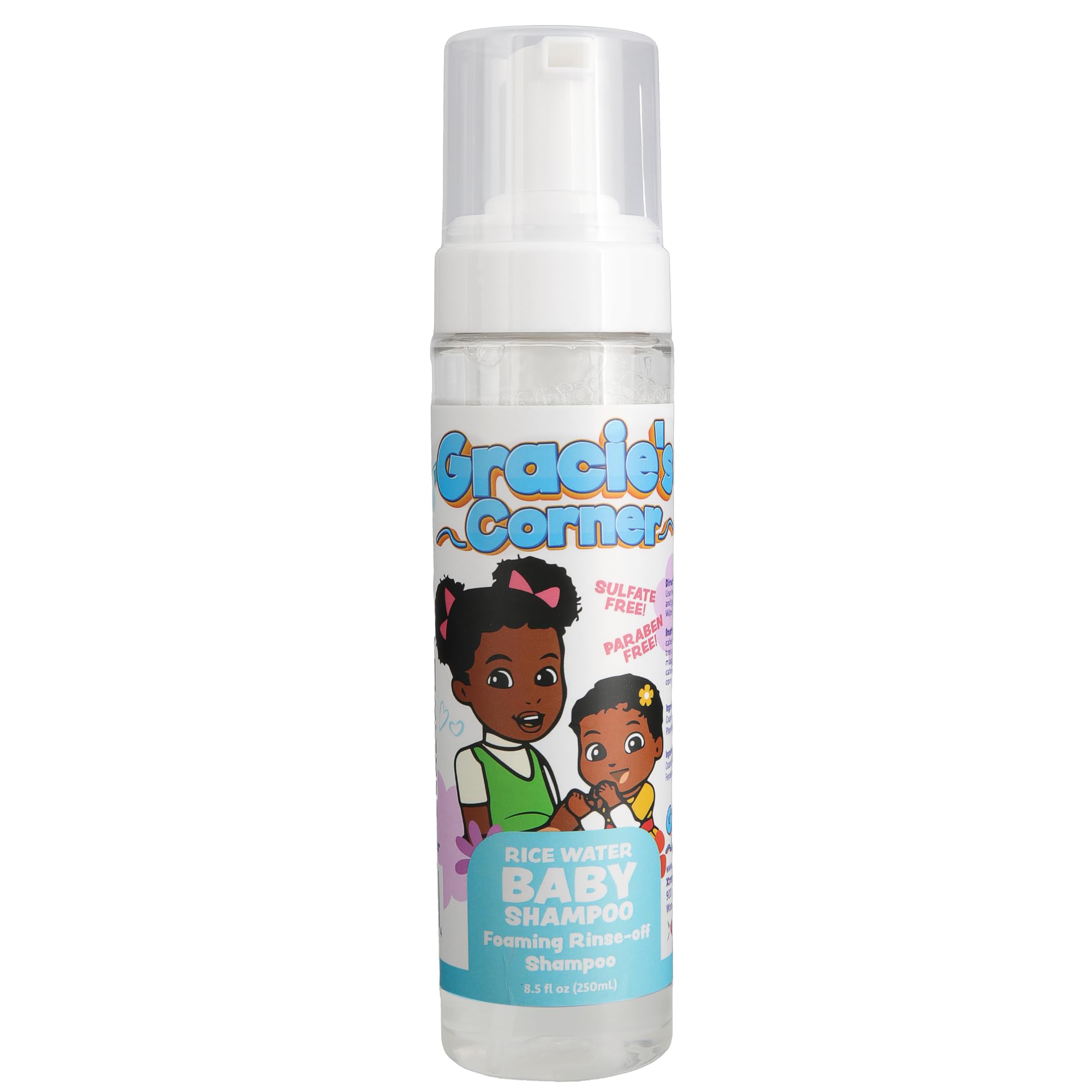 Amazon.com: Gracie's Corner Rice Water Baby Shampoo — Foaming
