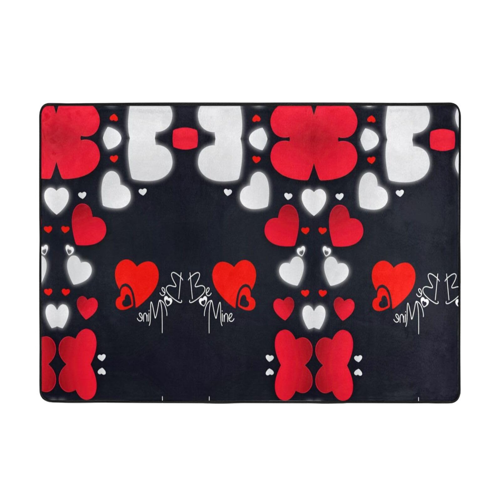 Tapis Happy Valentine's Day grand modèle pour réchauffer le salon