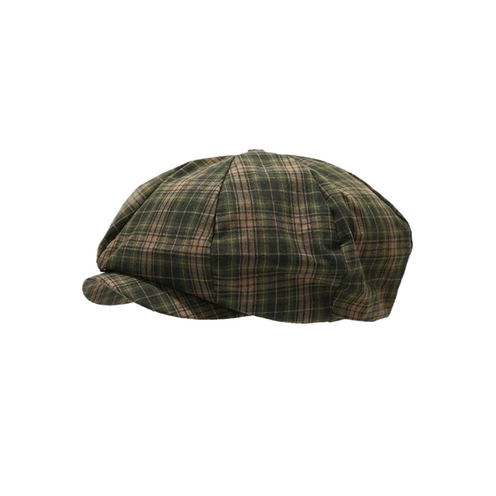 Casquette gavroche feutrée chapeau octogonal à bords courts femme