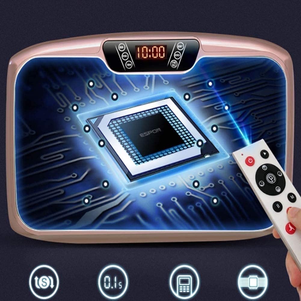 Piastra Vibrante Per Casa Con Corrimano E Fasce Di Resistenza - 180W, 120 Velocità, 10 Modalità, Telecomando, Allenamento Completo