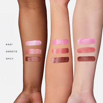 Saie Dew Blush Trio Gift Set, Baby, Sweetie, Spicy (3 ct) | Hydrating Liquid Cream Blush Stick with Skin-Loving Formula, Blendable, Dewy Blush Set for a Natural, Streak-Free Cheek Tint