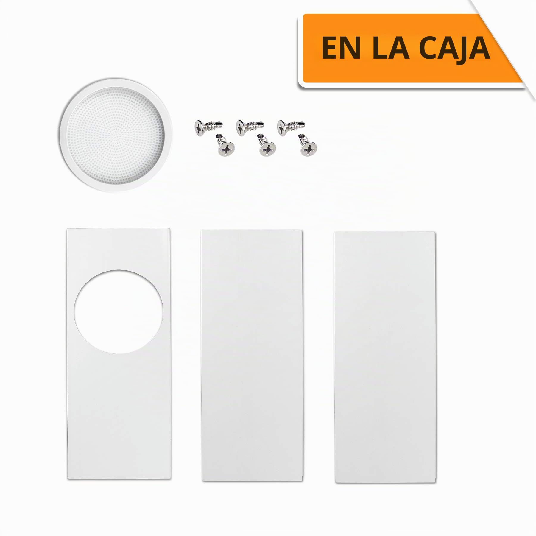 LBG Products Kit de placas de sellado de ventana para unidades de aire acondicionado portátiles, kit de ventilación de aire acondicionado de plástico para ventanas y puertas correderas, paneles de
