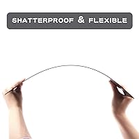 Vista 4 de Zuvas Paquete de 6 láminas de plástico ABS blanco de 12 x 16 x 0.06 pulgadas, moldeable que la lámina acrílica, flexible que la hoja de plexiglás