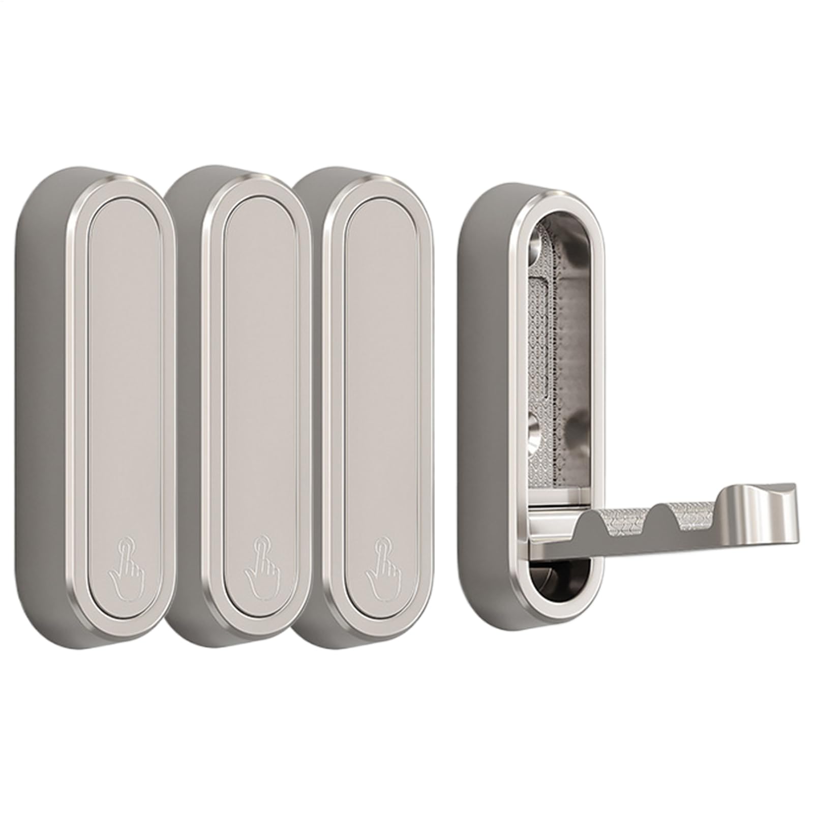 Supports de rangement peu encombrants pour fixer sacs et clés