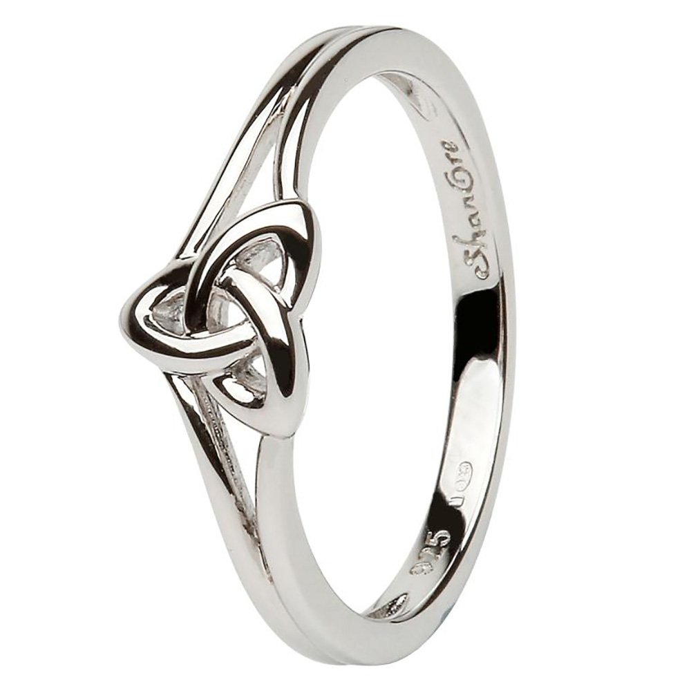 UCTUK Women's Celtic Sterling Silver Trinity Knot Ring LS-SL99 - Made in Ireland