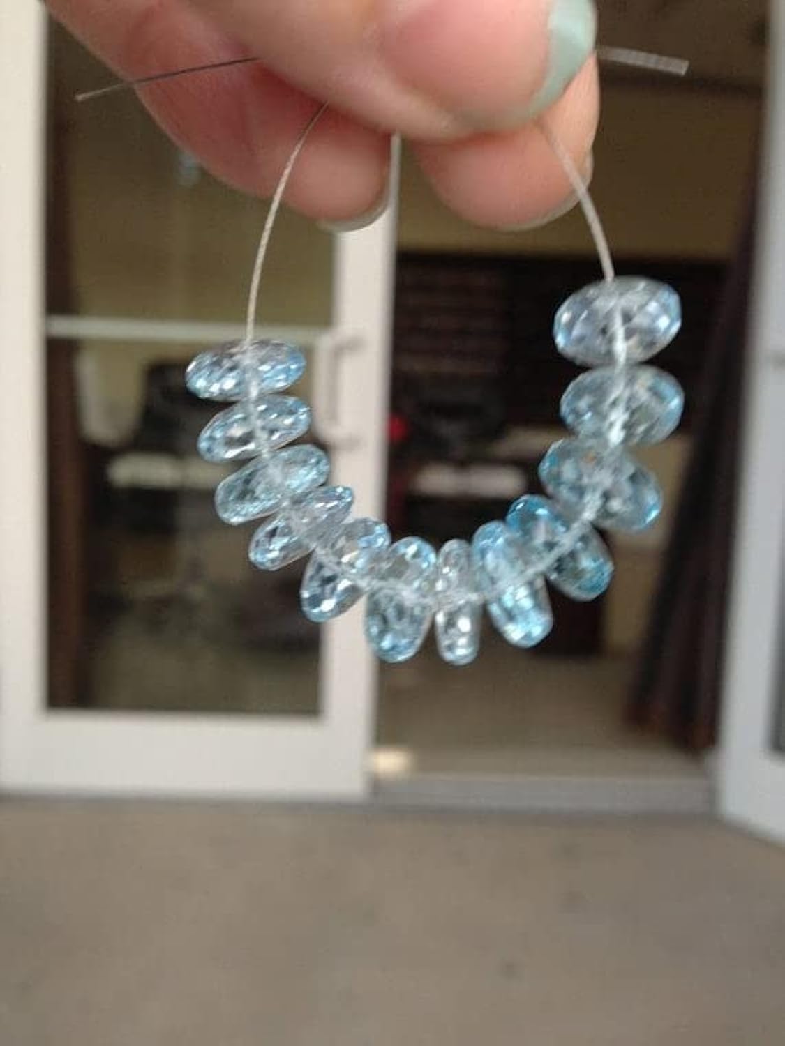 Amazonite LKBEADS sky blue az 6-9 mm perle pierre naturelle bijoux DIY