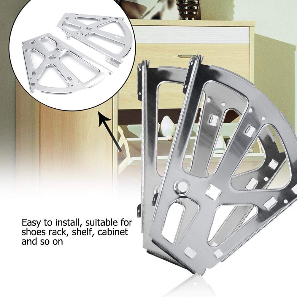 Bisagras de acero inoxidable para cajones de zapatos, 2 piezas, accesorios de repuesto para estante de Turing (2 capas)