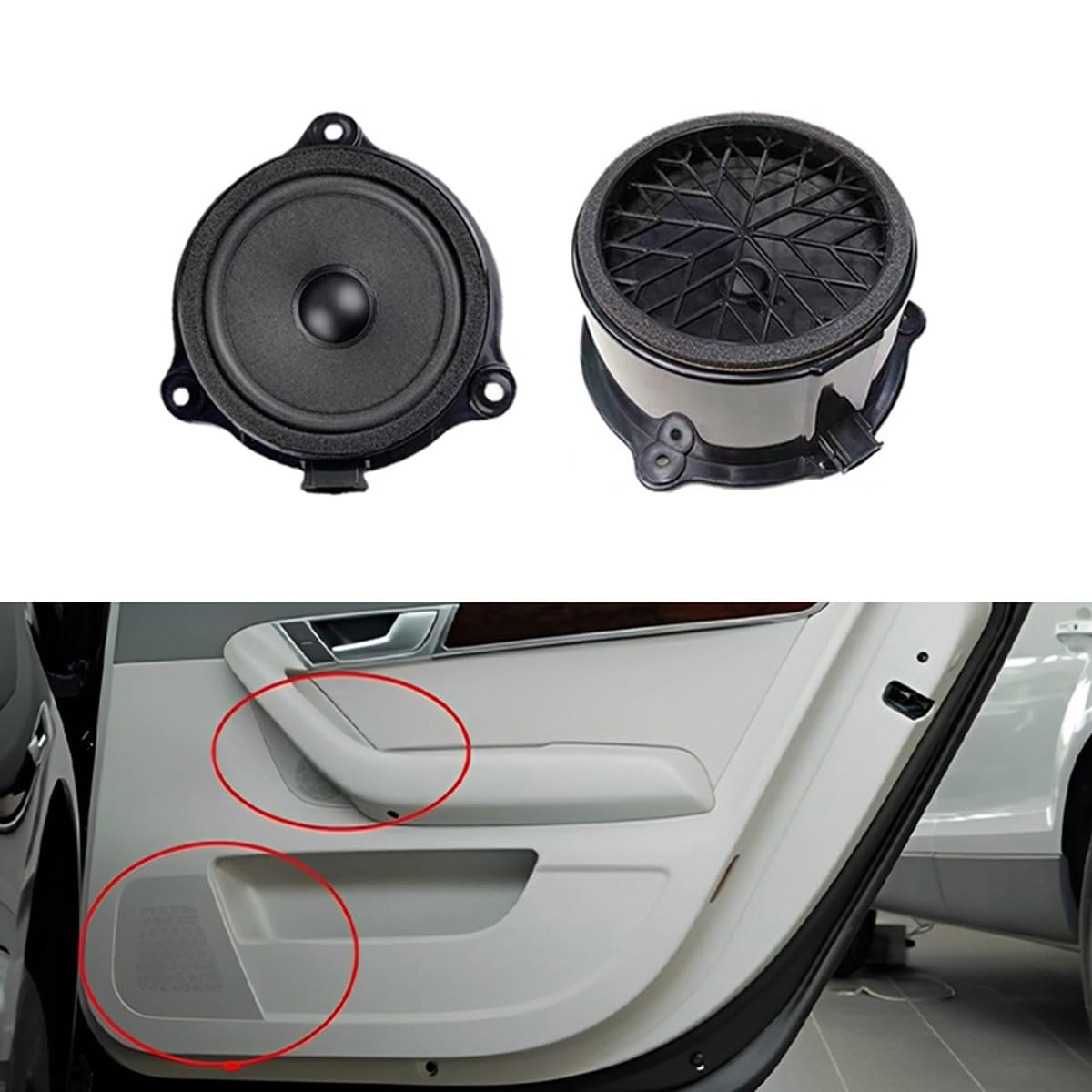 4F0035411 4F0035415 Altoparlante per Clacson di Fascia Media per Portiera Anteriore e Posteriore 'Auto per A6L C6 2005 2006 2007-2011
