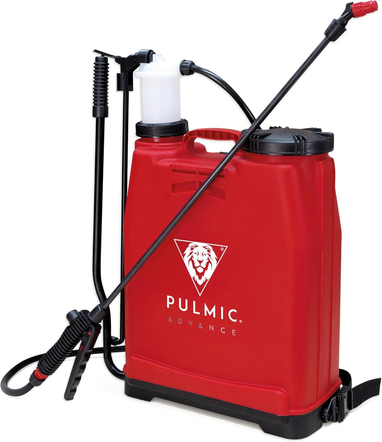 Pulmic Pulverizador Manual de Espalda 16L.Sulfatadora Profesional para Fumigar. Mochila de Pulverizar para Herbicida y Control de Plagas o Insecticida. Lanza Fibra de Vidrio 67cm.Fabricado en España