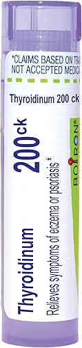 Boiron Tiroidinum 200Ck para síntomas de eccema o psoriasis - 80 pellets