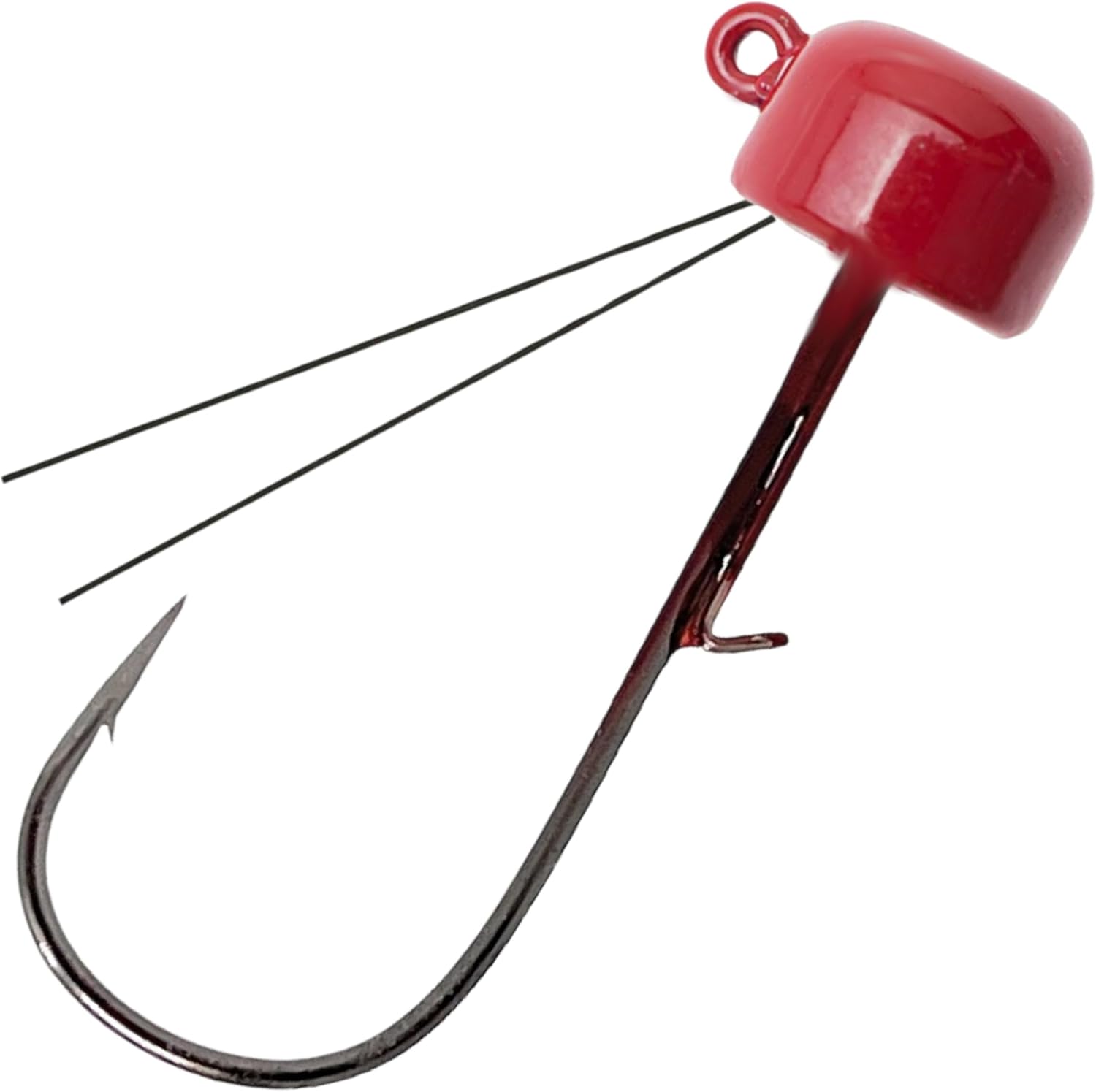 Reaction Tackle Ned Rig Tungsten Jig Heads - Mushroom Head Shroom Jigs, Bass Fishing Lures, Tackle Finesse Jig Fishing Hooks