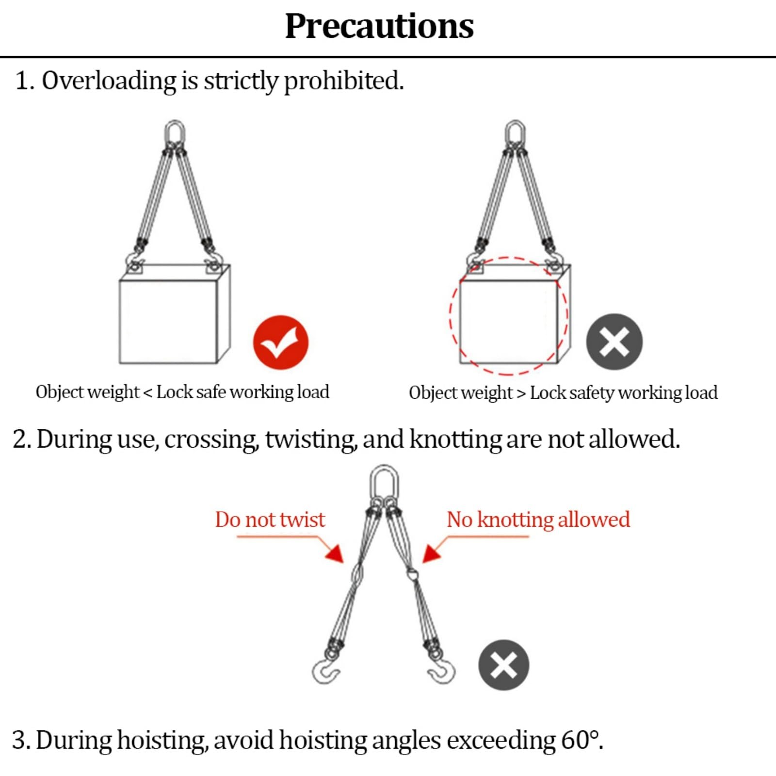 Élingue à quatre points d'ancrage, sangle de récupération avec 4 crochets de préhension, sangles de levage en polyester, idéale pour la manutention de charges en toute sécurité(5t,2m)
