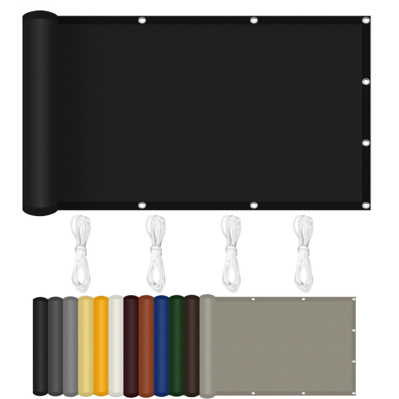 Filet d'ombrage anti-vent 140x140 cm store pare-soleil perméable pour animaux