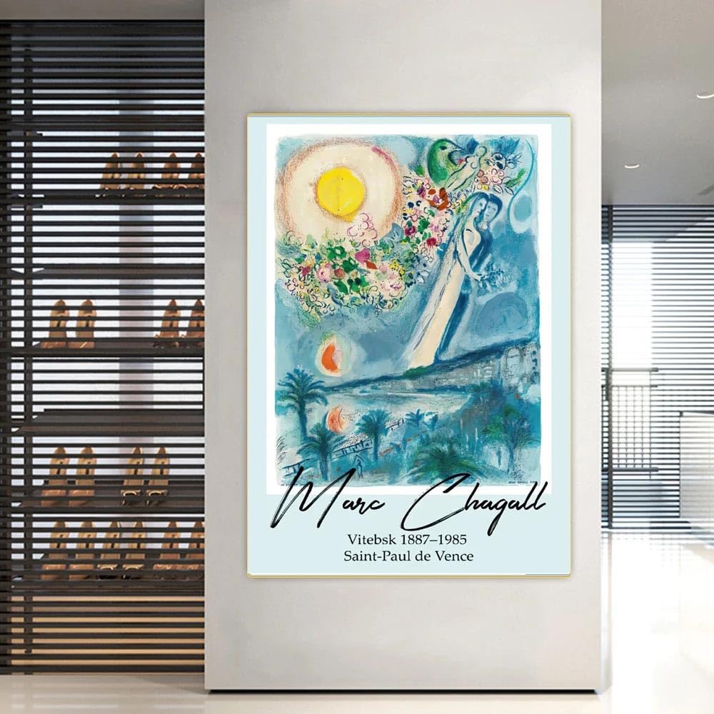 マルク・シャガール (1887 - 1985) 額縁 ポスター 絵 マルク・シャガール (1887 - 1985) 額縁 ポスター 絵 LE
