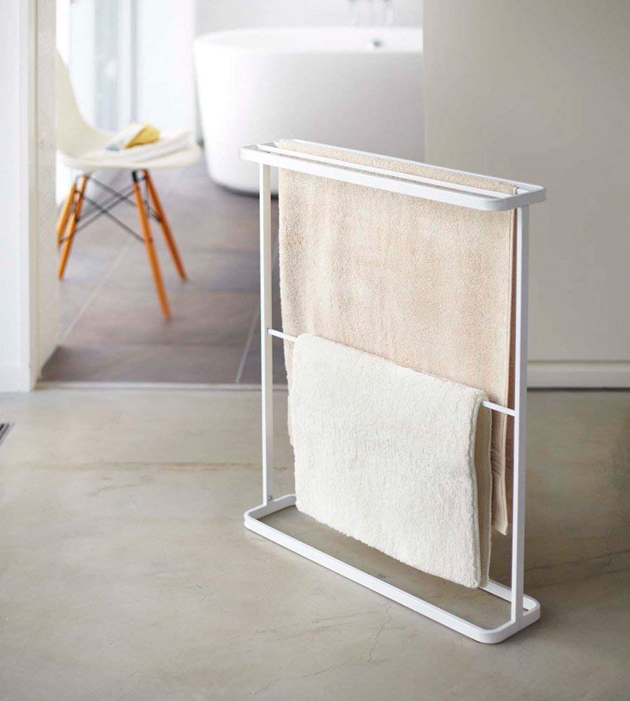 INDIAN DECOR. Metal Dian Decor 28707 Home Bath Towel Hanger/Towel Rack/Bathroom Storage/Towel Organizer/Bath Organizer/Towel Bar/Dryer - White-image-19