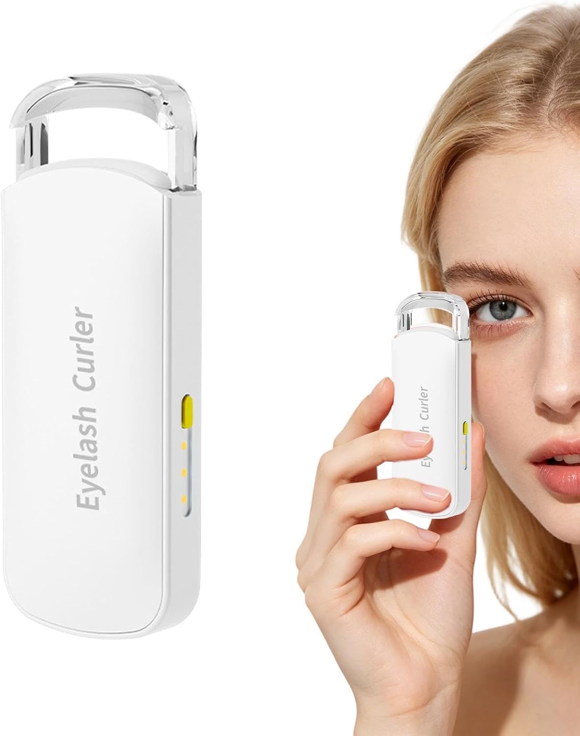 3-Heat Eyelash Curler for Women Featuring Sensitive Silicone Pad