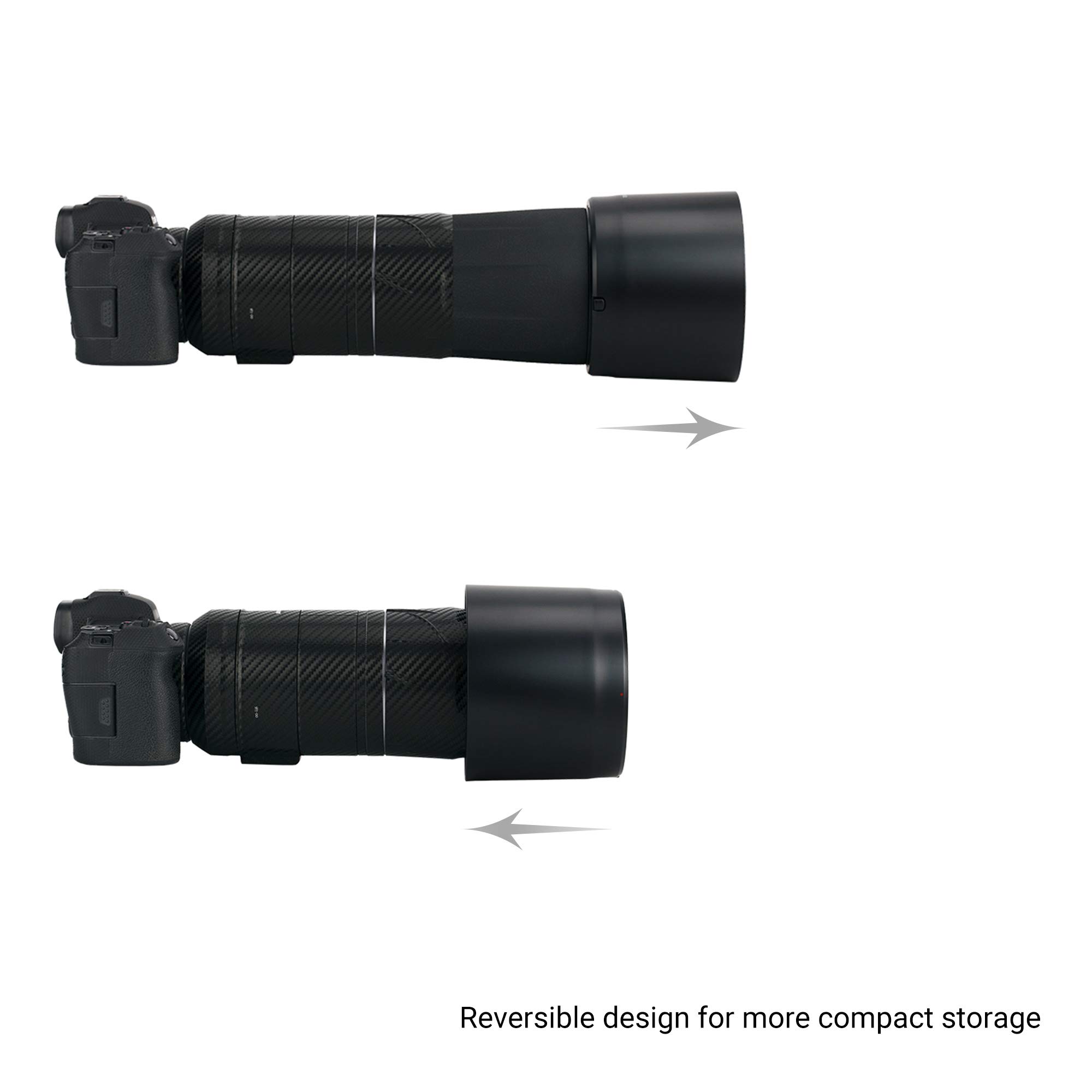 JJC ET-101 Lens Hood Compatible With Canon RF 200-800mm F6.3-9 IS USM & RF 800mm F11 IS STM Lens, Replacement For Original Canon ET-101, Reversible Lens Hood - Reduce Lens Flare