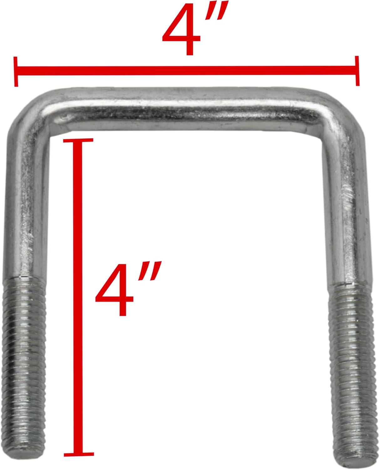 Extreme Max 3006.7075 12" Galvanized Swivel-Top Bunk Bracket with Hardware – 4-Pack – Fits 2" x 3" Boat Trailer Crossmembers