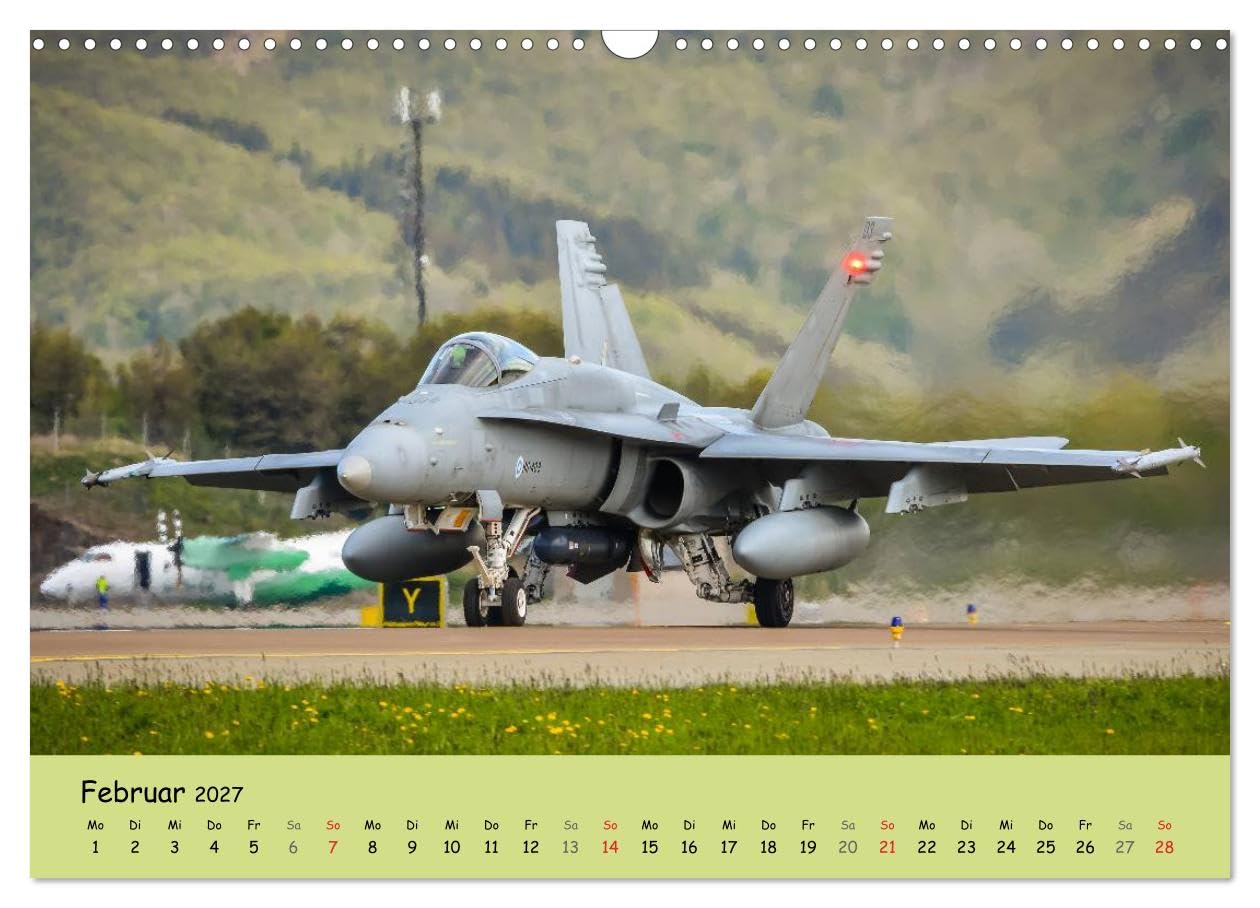 CALVENDO - Luftüberlegenheit - Kampfjets in Aktion (Wandkalender 2027 DIN A3 quer), Monatskalender: Faszinierende Aufnahmen von Kampfjets in Aktion.