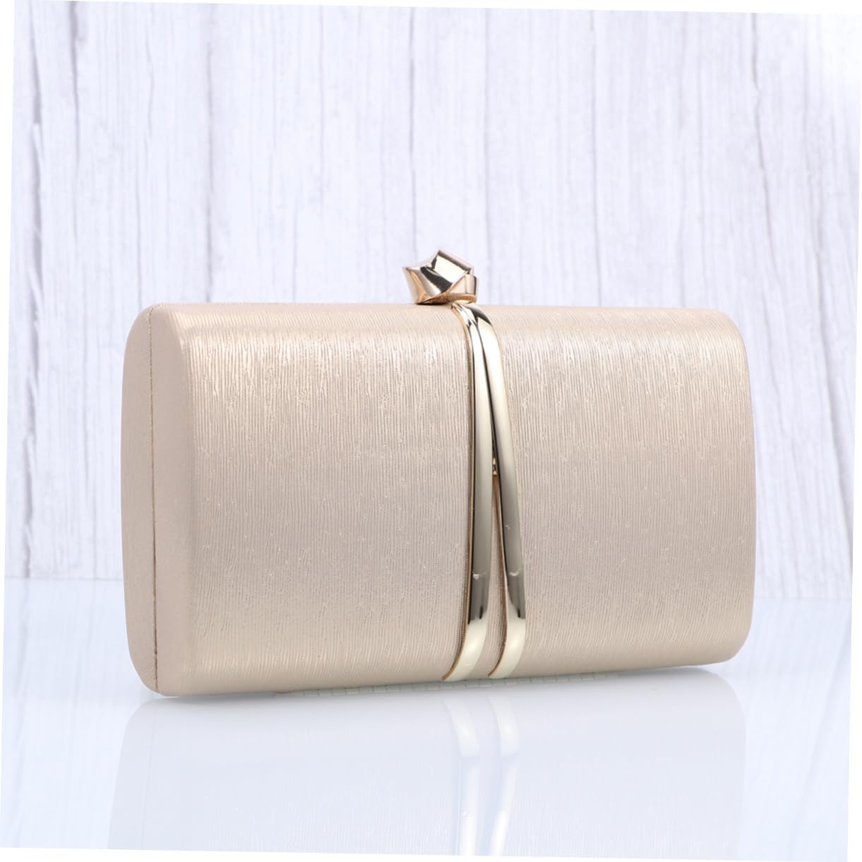 FOMIYES Bolso Mano Fiesta Mujer Elegante PU Cuero con Cadena y Estampado para Bodas Noche