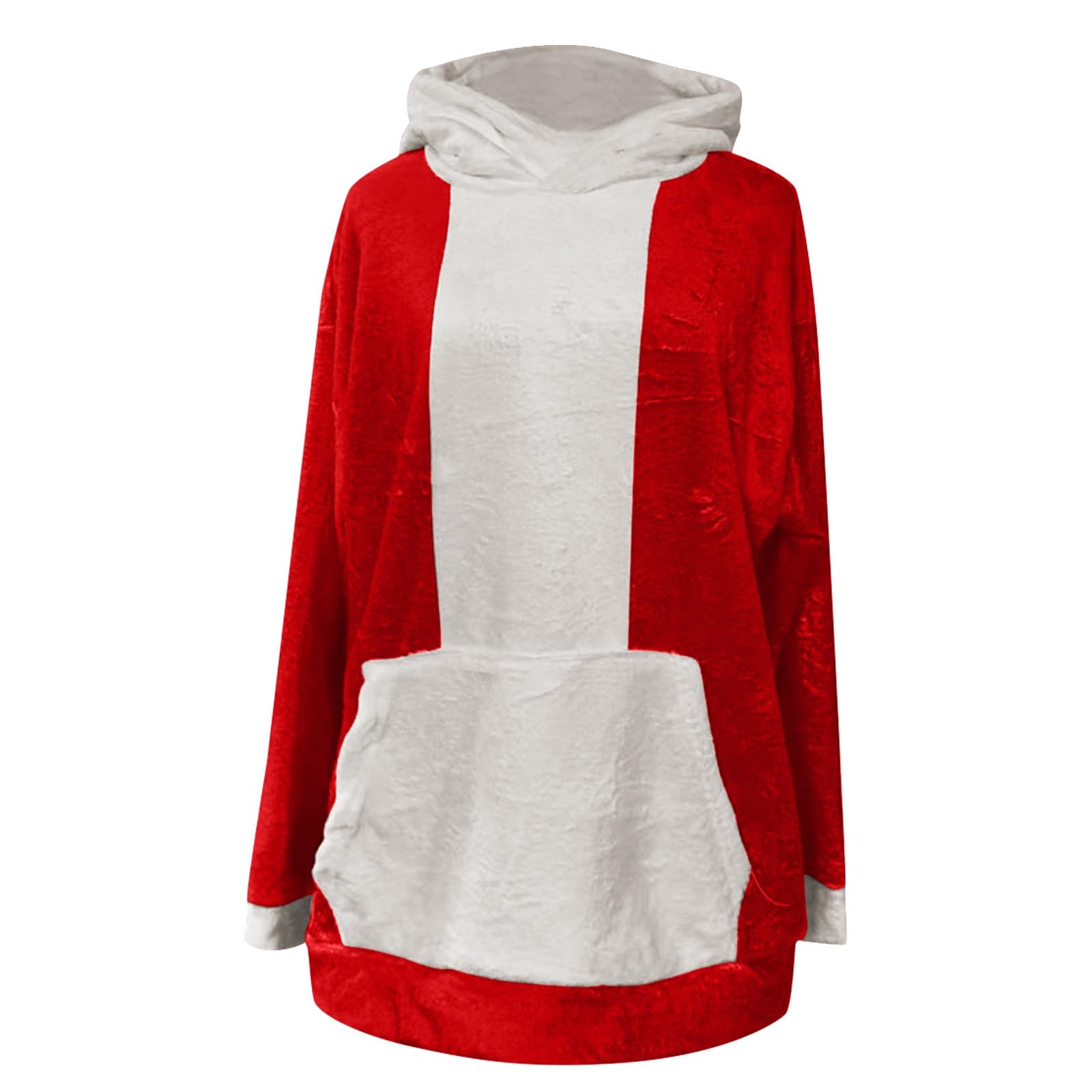 De Marca Camisa Deportiva con Capucha, Holgada, Terciopelo, Color Patchwork Navideño, Tamaño Y Moderna, Cómoda. Sudadera Sin Mangas Hombre (Red, XXL) Oversized Gym Ropa Verano para Anti